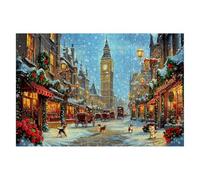 Puzzle 4000 Piezas Londres Puzzles Navidad Medidas 141x87cm Rompecabezas para Adultos Entretenimiento Creativo, Divertido Clásico Rompecabezas Juguetes Educativos Regalos Originales para Mujer I-43