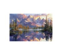 Puzzle 4000 Piezas, Montaña nevada Puzzle 4000 Piezas Madera 90x140Cm con Caja de Papel de Colores y Bolsa de Malla Portátil, Rompecabezas Árbol para Primavera Decoracion Pared Regalo Mujer LZPT-02879
