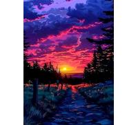 Puzzle 4000 Piezas Paisaje Atardecer Rompecabezas Adultos Juguetes Educativos Rompecabezas Desafiante Juegos de Puzzle para Toda la Familia Puzzles 4000 Adultos 141 x 87 cm