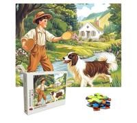 Puzzle 4000 Piezas Paisaje, Rompecabezas Adultos, Puzzle de Madera Piezas Encajan Perfectamente, Letras en la Parte Posterior, Perro Puzzles Adulto Compact Box, Regalo Mujer 141.5 x 87.5 cm 8p-367