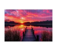 Puzzle 4000 Piezas Paisajes Puzzles Atardecer Medidas 141x87cm Rompecabezas para Adultos Entretenimiento Creativo, Divertido Clásico Rompecabezas Juguetes Educativos Regalos Originales para Mujer B-86