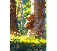 Puzzle 4000 Piezas Panda Animal Flores, Puzzles Adultos 141 x 87 cm, Juego Educativo, Puzzle Imposible Desafiante, Juegos Rompecabezas Adultos 4000 Piezas