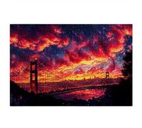 Puzzle 4000 Piezas para Adultos, Puzzle 4000 Piezas Adultos, Medidas: 142x88cm, San Francisco Rompecabezas Madera con Caja, Rompecabezas Desafiante, Puzzles Paisaje para Home Decoration, Regalo, -4114