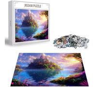 Puzzle 4000 Piezas para Adultos, Puzzle Lago Obra de Arte de Juego de Rompecabezas para Adultos, Escena Rompecabezas DIY para Colgar el Puzzles una Vez Finalizado a Partir de 14 Años, Regalos D-197