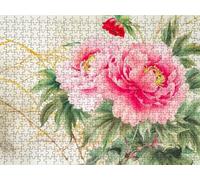 Puzzle 4000 Piezas, PeoníA Rosa Rompecabezas Adultos Puzzle, Desafiante Puzzles de Decoración Juego de, Entretenimiento Juego Educativo para Toda la Familia, para Regalo Decoración R7KH-627