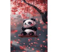 Puzzle 4000 Piezas Pétalos Panda Dibujos Animados, Puzzles Adultos 141 x 87 cm, Juego Educativo, Puzzle Imposible Desafiante, Juegos Rompecabezas Adultos 4000 Piezas