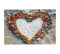 Puzzle 4000 Piezas Playa, Puzzle Madera Corazón, Clásico Rompecabezas Desafiante para Toda la Familia, Juguetes Rompecabezas Letras en la Parte Posterior, Regalos Originales para Hombre Decor -2481