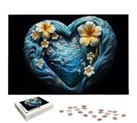 Puzzle 4000 Piezas, Puzzle Amar con Caja Regalo, Azul Puzzles 4000 Piezas Adultos, Medidas: 140 x 87 cm, Rompecabezas Adultos de Madera, Rompecabezas Desafiante para Decoración Hogar y Pared, -6470