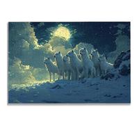 Puzzle 4000 Piezas, Puzzle Noche con Caja para Adultos, DIY Lobo Rompecabezas Madera para Adultos, 4000 Piezas Rompecabezas Desafiante, para Decoracion Hogar, Regalo Mujer, Regalo Hombres, -1258