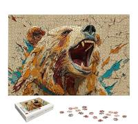 Puzzle 4000 Piezas, Puzzle Oso con Caja Regalo, Animal Puzzles 4000 Piezas Adultos, Medidas: 140 x 87 cm, Rompecabezas Adultos de Madera, Rompecabezas Desafiante para Decoración Hogar y Pared, -7296