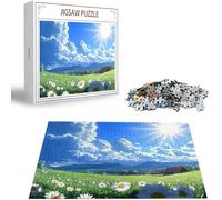 Puzzle 4000 Piezas, Puzzles Adultos, Luz del Sol Obra de Arte de Juego de Rompecabezas para Adultos, Cielo Azul Pasatiempo Creativo, Diversión, DIY para Decoración del Hogar Regalos 141x87cm H-2725