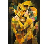 Puzzle 4000 Piezas, Puzzles Adultos, Puzzle Abstracto Colorido Puzzles de Madera, Pareja Rompecabezas de Piso de Impresión de Alta Definición Multicolor, Pasatiempo Creativo, Regalo, Diversión g-579