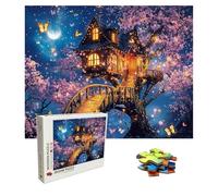 Puzzle 4000 Piezas sueño, Rompecabezas Adultos, Puzzle de Madera Piezas Encajan Perfectamente, Letras en la Parte Posterior, casa del árbol Puzzles Adultos, Regalo Mujer Hombre 141.5 x 87.5 cm 8p-636
