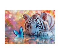 Puzzle 4000 Piezas Tigre Puzzles Mariposa Medidas 141x87cm Rompecabezas para Adultos Entretenimiento Creativo, Divertido Clásico Rompecabezas Juguetes Educativos Regalos Originales para Mujer D-04