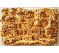 Puzzle 4000 Piezas Torre Eiffel, Puzzle 4000 Piezas Adulto Estatua De La Libertad, Rompecabezas de Madera para Adultos 140 x 90 cm, Puzzles para Toda la Familia Decoracion pared Regalo Mujer RXPT-9281