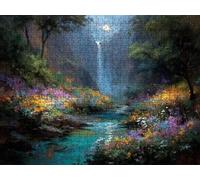 Puzzle 4000 Piezas, Valle De La Cascada Rompecabezas Adultos Puzzle, Desafiante Puzzles de Decoración Juego de, Entretenimiento Juego Educativo para Toda la Familia, para Regalo Decoración R7KH-706