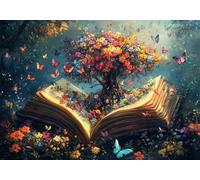 Puzzle 50 Pieces Albero Della Vita Impossible Rompecabezas Juegos Casuales Puzzle de Madera para Adultos y niños a Partir de 14, Cultivar la Paciencia y la concentración, Decoración del Hogar M-6