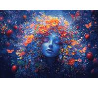 Puzzle 50 Pieces Donna dei fiori Impossible Rompecabezas Juegos Casuales Puzzle de Madera Adulto para Adultos y niños a Partir de 14, Cultivar la paciencia y la concentración, Decoración del Hogar G-6