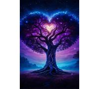 Puzzle 50 Piezas Adultos Árbol de la Vida Azul, Rompecabezas Adultos 35x25 cm, Imposible, Difícil, Desafiante, Adecuado para Adultos y para la Decoración del Hogar