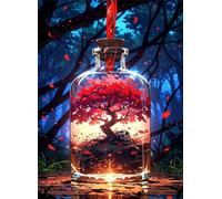 Puzzle 50 Piezas Adultos Paisaje Árboles, Juego Educativo, Entretenimiento Creativo, Rompecabezas Difícil, Puzzle para Adultos 50 Piezas 35 x 25 cm