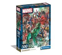 Puzzle 500 pièces Clementoni Compact Marvel The Avengers