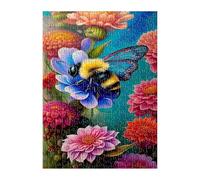 Puzzle 500 Piezas Abejas Flores, Juego Educativo, Desarrolla la Concentraciòn Mentàl y la Logica, 52x38 cm Puzzles 500 Piezas Adultos