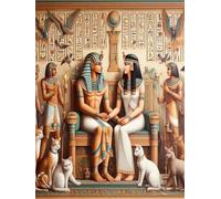 Puzzle 500 Piezas Adultos,Arte de Rompecabezas DIY,Puzzles Juguetes Educativos Estimulantes Decoración del Hogar (Faraón del Antiguo Egipto)