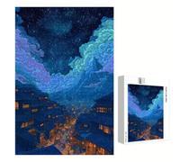 Puzzle 500 Piezas Adultos Ciudad & Sueño, Rompecabezas con Letras Traseras y Póster, Pasatiempo Antiestrés, Decoración de Pared, Regalo Decorar Mujer Hombre 52 x 38 cm (14 Años +) P3#725