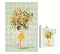 Puzzle 500 Piezas Adultos Flor & Historietas, Rompecabezas con Letras Traseras y Póster, Pasatiempo Antiestrés, Decoración de Pared, Regalo Decorar Mujer Hombre 52 x 38 cm (14 Años +) P3#1296