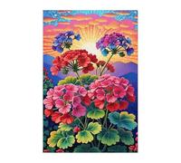 Puzzle 500 Piezas Adultos Hortensia Amanecer, Educativo Intelectual Descompresión Divertido Juego Familiar, Rompecabezas 500 Piezas 52 x 38 cm