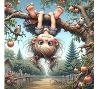 Puzzle 500 Piezas Adultos Huerto de niñas, Jigsaw Puzzle 500 Piezas, Rompecabezas Clásico Difícil y Relajante, Idea de Regalo para Ella o Él 45x45cm