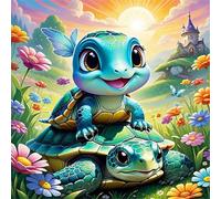 Puzzle 500 Piezas Adultos Juguete Desafío y Juego Educativo Puzzle para Adultos 500 Piezas, Rompecabezas Imposible Colorido, Tortuga de la estepa 45x45cm