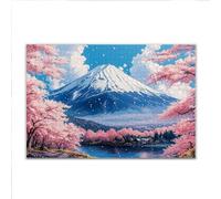 Puzzle 500 Piezas Adultos Puzzle Japón Monte Fuji Rompecabezas Adultos XXL 52 x 38cm, Impossible Rompecabezas, Jigsaw Arte Juego Educa Familiar Aliviar El Estrés, Regalos para Hombres y Mujeres E-31