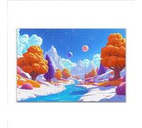Puzzle 500 Piezas Adultos Puzzle Paisaje Sueño Rompecabezas Adultos XXL 52 x 38cm, Impossible Rompecabezas, Jigsaw Arte Juego Educa Familiar Aliviar El Estrés, Regalos para Hombres y Mujeres T-61