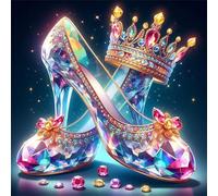 Puzzle 500 Piezas Adultos Tacones Altos Cristal, Rompecabezas Imposible Juguetes de Desafío de Juego Educativo, Puzzles Adultos 500 Piezas 45x45 cm