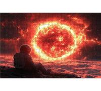 Puzzle 500 Piezas Astronauta, Puzzle 500 Piezas Adulto Universo, Rompecabezas de Madera para Adultos 40 x 55 cm, Puzzles para Toda la Familia Cuadros Decoracion Salon Modernos Regalo Mujer RXPT-4246