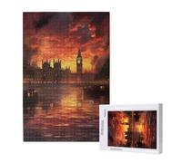 Puzzle 500 Piezas Atardecer Puzzle Adultos,Londres Rompecabezas,Juegos de Rompecabezas para Toda la Familia,Pasatiempo Creativo Adultos,Regalos Originales para Mujer con Caja de Regalo,52x38cm,p1343t