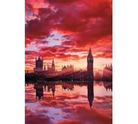 Puzzle 500 Piezas, Big Ben al Atardecer en Londres Puzzles para Adultos,Rompecabezas de Adultos, Juguetes de Regalo Entretenimento Puzzle, Juego de Rompecabezas
