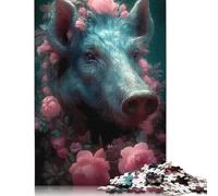 Puzzle 500 piezas Castillo Encantado Jabalí para Adultos Puzzles de Madera para Adolescentes Regalos Rompecabezas para Adultos 500 piezas (52 x 38 cm)