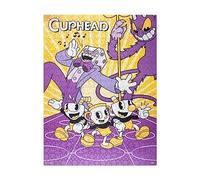 Puzzle 500 Piezas Cuphead Ready for The Devil`s Dance? - Puzzle Cuphead con Caja - Rompecabezas 61x45,7 cm - Decoracion Gamer Ideal para habitacion Gamer