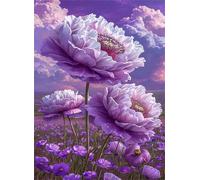 Puzzle 500 Piezas Flor Morada, 52x38 cm, Juego Educativo, Reto Creativo, Rompecabezas Imposible, Puzzles 500 Piezas Adultos