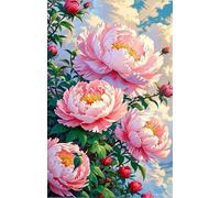 Puzzle 500 Piezas Flor Peonía, Puzzles Imposible, Desafiante Acertijo, Juegos de Rompecabezas para Toda la Familia, Puzzle Adultos 500 Piezas 52 x 38 cm
