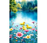 Puzzle 500 Piezas Flores Animales Selva, 52x38 cm, Juego Educativo, Reto Creativo, Rompecabezas Imposible, Puzzles 500 Piezas Adultos
