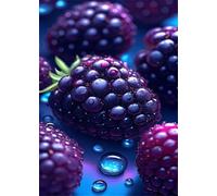 Puzzle 500 Piezas Fruta Morada, 52x38 cm, Juego Educativo, Reto Creativo, Rompecabezas Imposible, Puzzles 500 Piezas Adultos