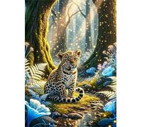 Puzzle 500 Piezas Leopardo del Bosque de los sueños | Puzzles Adultos | para Toda La Familia |52 x 38 cm | Entretenimiento Creativo Rompecabezas Adultos Regalo