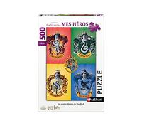 Puzzle 500 Piezas - Los Cuatro Escudos de Armas de Hogwarts/Harry Potter