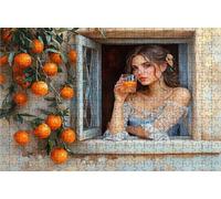 Puzzle 500 Piezas Mujer, Puzzle 500 Piezas Adulto Antepecho, Rompecabezas de Madera para Adultos 40 x 55 cm, Puzzles para Toda la Familia Cuadros Decoracion Salon Modernos Regalo Mujer Hombre RXPT1492