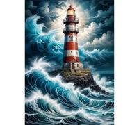 Puzzle 500 Piezas, Olas del Faro Puzzles para Adultos,Rompecabezas de Adultos, Juguetes de Regalo Entretenimento Puzzle, Juego de Rompecabezas