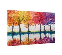 Puzzle 500 Piezas Paisaje Puzzle Árbol Rompecabezas DIY con Caja de Regalo,Pasatiempo Creativo,Regalos Originales para Mujer,Juego Familiar Actividades Creativas para Wall Decoration 52 x 38 cm -300Y