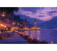 Puzzle 500 Piezas Pequeño Pueblo, Puzzle 500 Piezas Adulto Vista Al Mar, Rompecabezas de Madera para Adultos 40 x 55cm, Puzzles para Toda la Familia Cuadros Decoracion Salon Modernos Regalo RXPT-9414